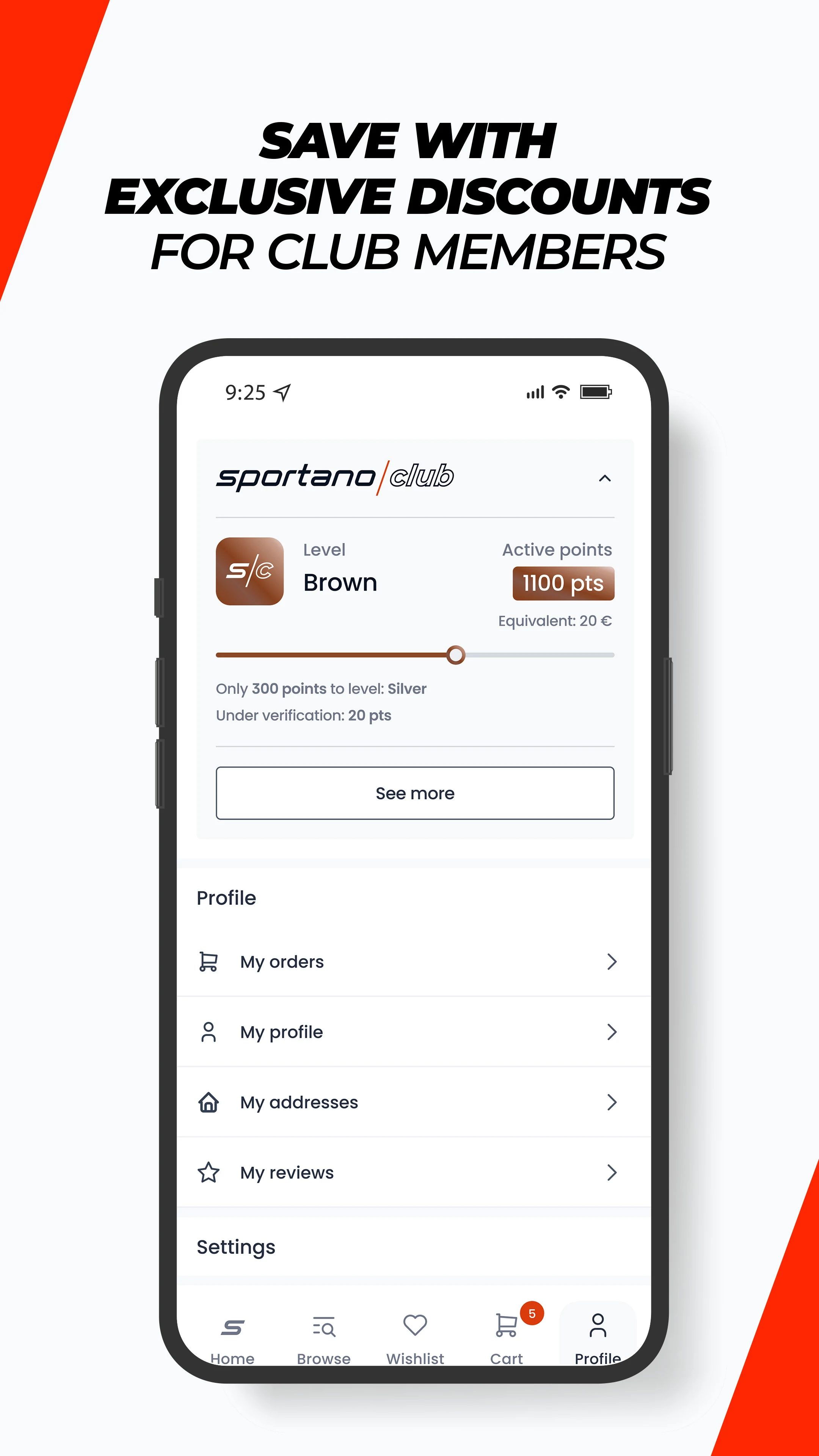 Sportano screenshot